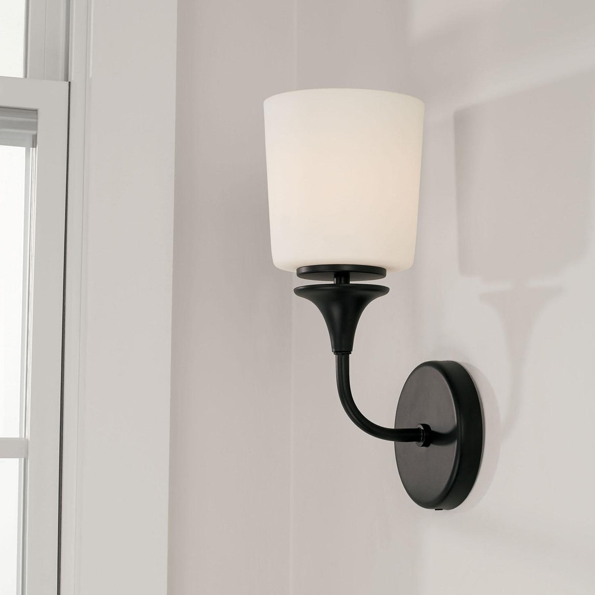 Capital Lighting 648911MB-541 Presley 1 Light Sconce Matte Black