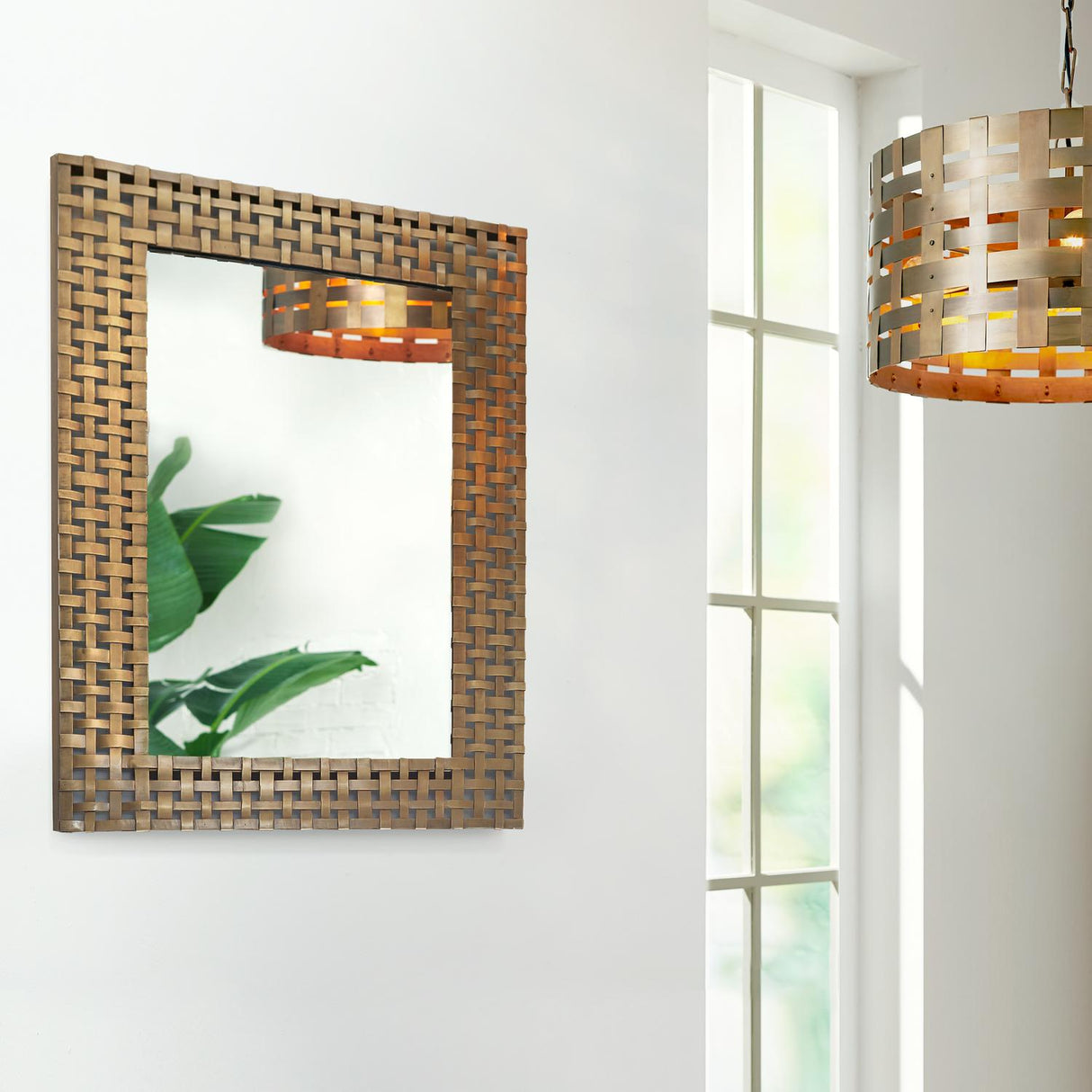 Capital Lighting 330441PA Alta 4 Light Pendant Patinaed Brass