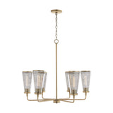 Capital Lighting 432361AD Abbott 6 Light Chandelier Aged Brass