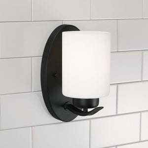Capital Lighting 615211MB-338 Dixon 1 Light Sconce Matte Black
