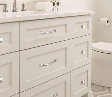 Amerock Cabinet Pull Polished Chrome 5-1/16 inch (128 mm) Center-to-Center Uprise 1 Pack Drawer Pull Cabinet Handle Cabinet Hardware