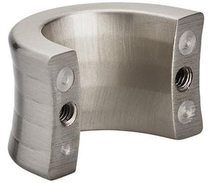 Amerock Cabinet Finger Pull Satin Nickel 1-1/4 inch (32 mm) Center to Center Concentric 1 Pack Drawer Pull Drawer Handle Cabinet Hardware