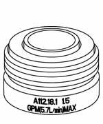 Gerber GA603379N Chrome 1.5GPM, Male, Laminar, Electronic Faucet