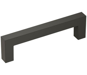 Amerock Cabinet Pull Matte Black 3-3/4 inch (96 mm) Center-to-Center Monument 1 Pack Drawer Pull Drawer Handle Cabinet Hardware