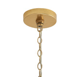 Capital Lighting 335641GB Barrow 4 Light Pendant Galvanized Black and True Brass