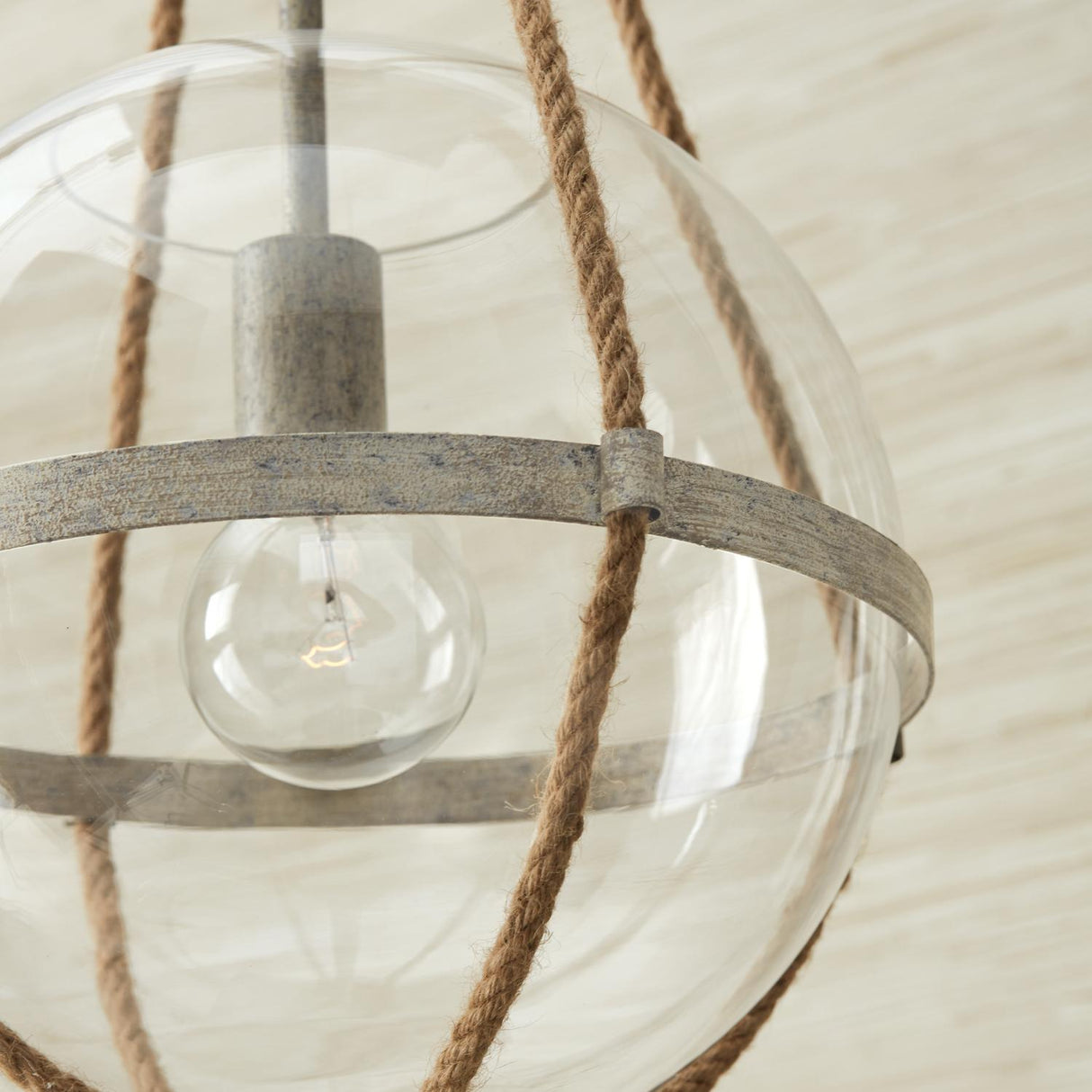 Capital Lighting 327413MS Beaufort 1 Light Pendant Mystic Sand