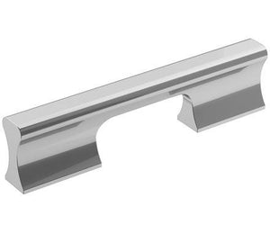 Amerock Cabinet Pull Polished Chrome 3-3/4 inch (96 mm) Center-to-Center Status 1 Pack Drawer Pull Cabinet Handle Cabinet Hardware