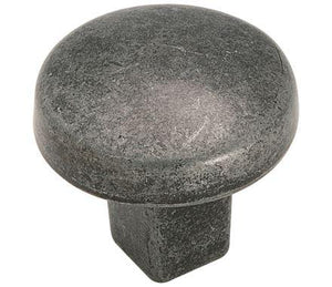 Amerock Cabinet Knob Wrought Iron 1-1/4 inch (32 mm) Diameter Forgings 1 Pack Drawer Knob Cabinet Hardware