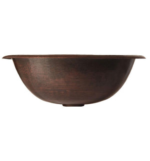 Thompson Traders Hammered Aged Copper Alder Bath Sink Tacambaro 2RP-BC