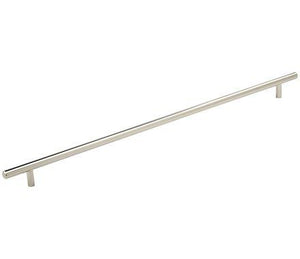 Amerock Cabinet Pull Polished Nickel 18-7/8 inch (480 mm) Center to Center Bar Pulls 1 Pack Drawer Pull Drawer Handle Cabinet Hardware