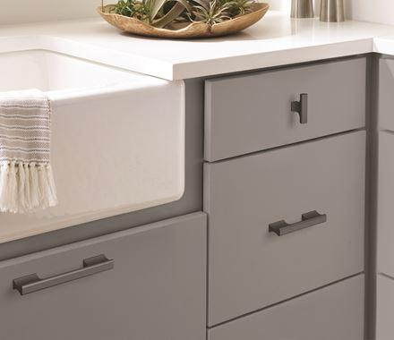 Amerock Cabinet Pull Matte Black 3-3/4 inch (96 mm) Center-to-Center Status 1 Pack Drawer Pull Cabinet Handle Cabinet Hardware