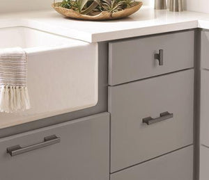 Amerock Cabinet Pull Matte Black 3-3/4 inch (96 mm) Center-to-Center Status 1 Pack Drawer Pull Cabinet Handle Cabinet Hardware