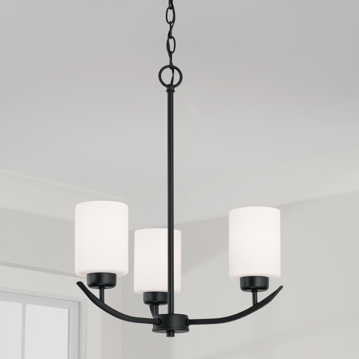 Capital Lighting 415231MB-338 Dixon 3 Light Chandelier Matte Black