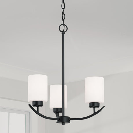 Capital Lighting 415231MB-338 Dixon 3 Light Chandelier Matte Black