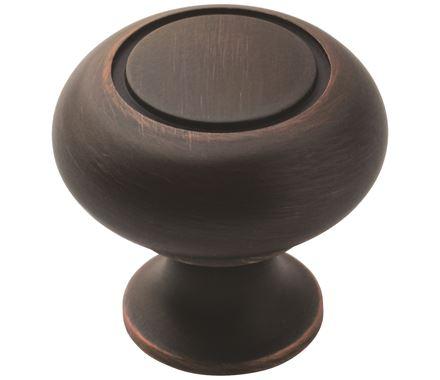 Amerock Cabinet Knob Oil Rubbed Bronze 1-1/4 inch (32 mm) Diameter Everyday Heritage 1 Pack Drawer Knob Cabinet Hardware