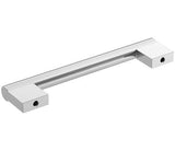 Amerock Cabinet Pull Polished Chrome 5-1/16 inch (128 mm) Center-to-Center Versa 1 Pack Drawer Pull Cabinet Handle Cabinet Hardware