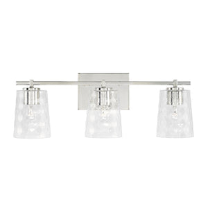 Capital Lighting 143531PN-517 Burke 3 Light Vanity Polished Nickel