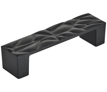 Amerock Cabinet Pull Matte Black 3-3/4 inch (96 mm) Center to Center Calathea 1 Pack Drawer Pull Drawer Handle Cabinet Hardware
