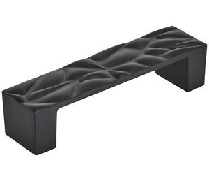 Amerock Cabinet Pull Matte Black 3-3/4 inch (96 mm) Center to Center Calathea 1 Pack Drawer Pull Drawer Handle Cabinet Hardware