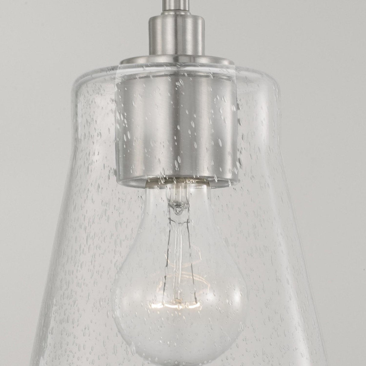 Capital Lighting 346911BN-533 Baker 1 Light Pendant Brushed Nickel