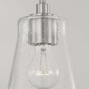 Capital Lighting 346911BN-533 Baker 1 Light Pendant Brushed Nickel