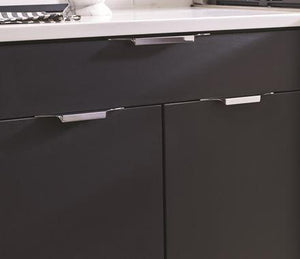 Amerock Cabinet Edge Pull Polished Chrome 4-9/16 inch (116 mm) Center to Center Extent 1 Pack Drawer Pull Drawer Handle Cabinet Hardware
