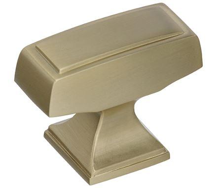 Amerock Cabinet Knob Golden Champagne 1-1/2 inch (38 mm) Length Mulholland 1 Pack Drawer Knob Cabinet Hardware