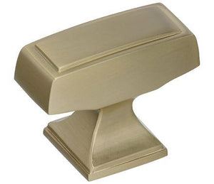 Amerock Cabinet Knob Golden Champagne 1-1/2 inch (38 mm) Length Mulholland 1 Pack Drawer Knob Cabinet Hardware