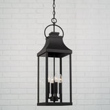 Capital Lighting 946442BK Bradford 4 Light Outdoor Hanging Lantern Black