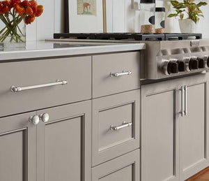 Amerock Cabinet Pull Satin Nickel 5-1/16 inch (128 mm) Center-to-Center Winsome 1 Pack Drawer Pull Cabinet Handle Cabinet Hardware
