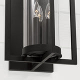 Capital Lighting 948231BK Kent 3 Light Outdoor Wall Lantern Black