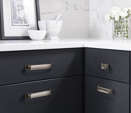 Amerock Cabinet Pull Gunmetal 6-5/16 inch (160 mm) Center to Center Concentric 1 Pack Drawer Pull Drawer Handle Cabinet Hardware