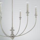 Capital Lighting 443061PY Penelope 6 Light Chandelier Painted Grey