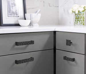 Amerock Cabinet Pull Matte Black 3-3/4 inch (96 mm) Center to Center Calathea 1 Pack Drawer Pull Drawer Handle Cabinet Hardware