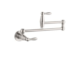 Port Haven Pot Filler Faucet in Stainless Steel