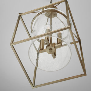 Capital Lighting 532843AD Cooper 4 Light Pendant Aged Brass