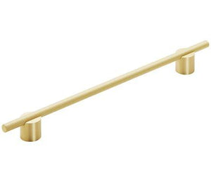 Amerock Cabinet Pull Matte Gold 10-1/16 inch (256 mm) Center to Center Transcendent 1 Pack Drawer Pull Drawer Handle Cabinet Hardware