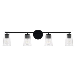 Capital Lighting 148641MB-537 Portman 4 Light Vanity Matte Black