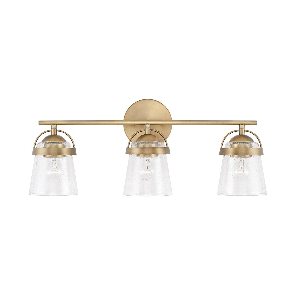 Capital Lighting 147031AD-534 Madison 3 Light Vanity Aged Brass