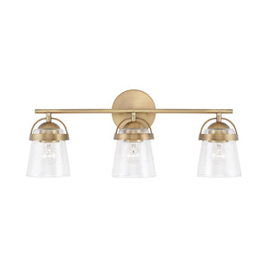 Capital Lighting 147031AD-534 Madison 3 Light Vanity Aged Brass