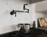 Port Haven Pot Filler Faucet in Tuscan Bronze