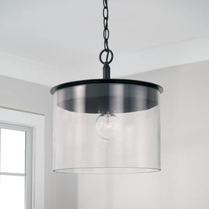Capital Lighting 246812MB Mason 1 Light Semi-Flush Matte Black