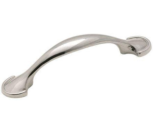 Amerock Cabinet Pull Polished Chrome 3 inch (76 mm) Center to Center Everyday Heritage 1 Pack Drawer Pull Drawer Handle Cabinet Hardware
