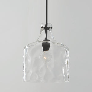 Capital Lighting 325717MB Crawford 1 Light Pendant Matte Black