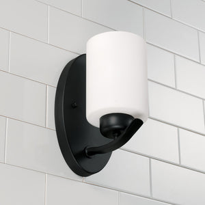 Capital Lighting 615211MB-338 Dixon 1 Light Sconce Matte Black