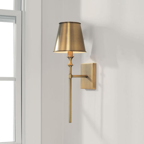 Capital Lighting 649711AD-708 Whitney 1 Light Sconce Aged Brass