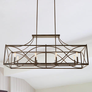 Capital Lighting 829181NG Tybee 8 Light Island Nordic Grey