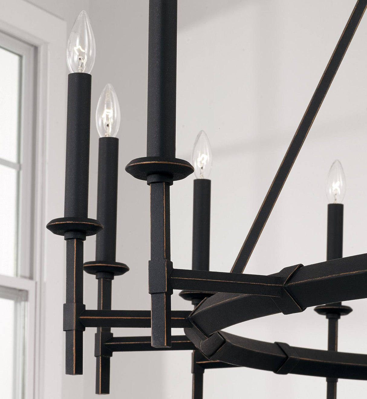 Capital Lighting 445202IH Ogden 16 Light Chandelier Brushed Black Iron