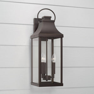 Capital Lighting 946431OZ Bradford 3 Light Outdoor Wall Lantern Oiled Bronze