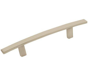 Amerock Cabinet Pull Satin Nickel 3-3/4 inch (96 mm) Center to Center Cyprus 1 Pack Drawer Pull Drawer Handle Cabinet Hardware